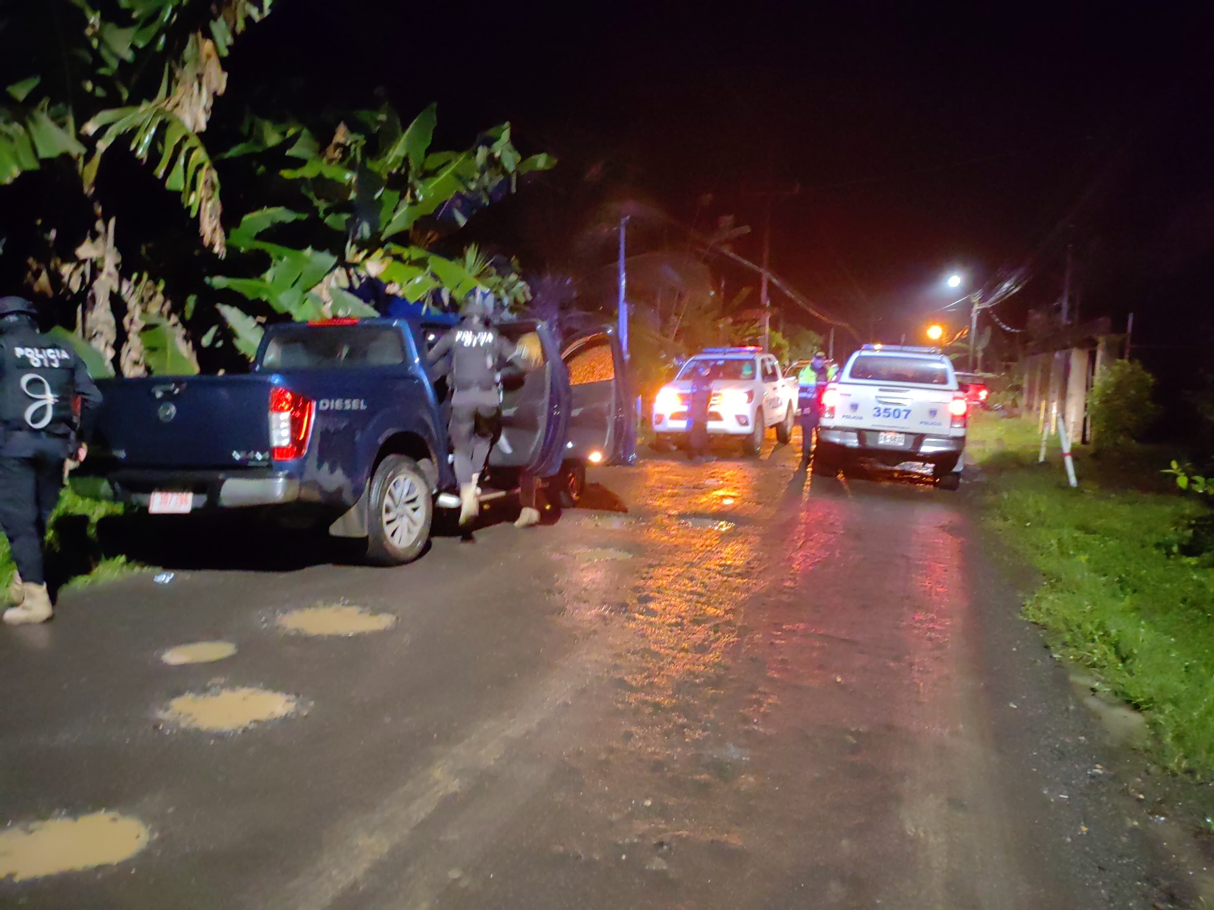 Lugar donde ocurrió el tiroteo en Guácimo de Limón