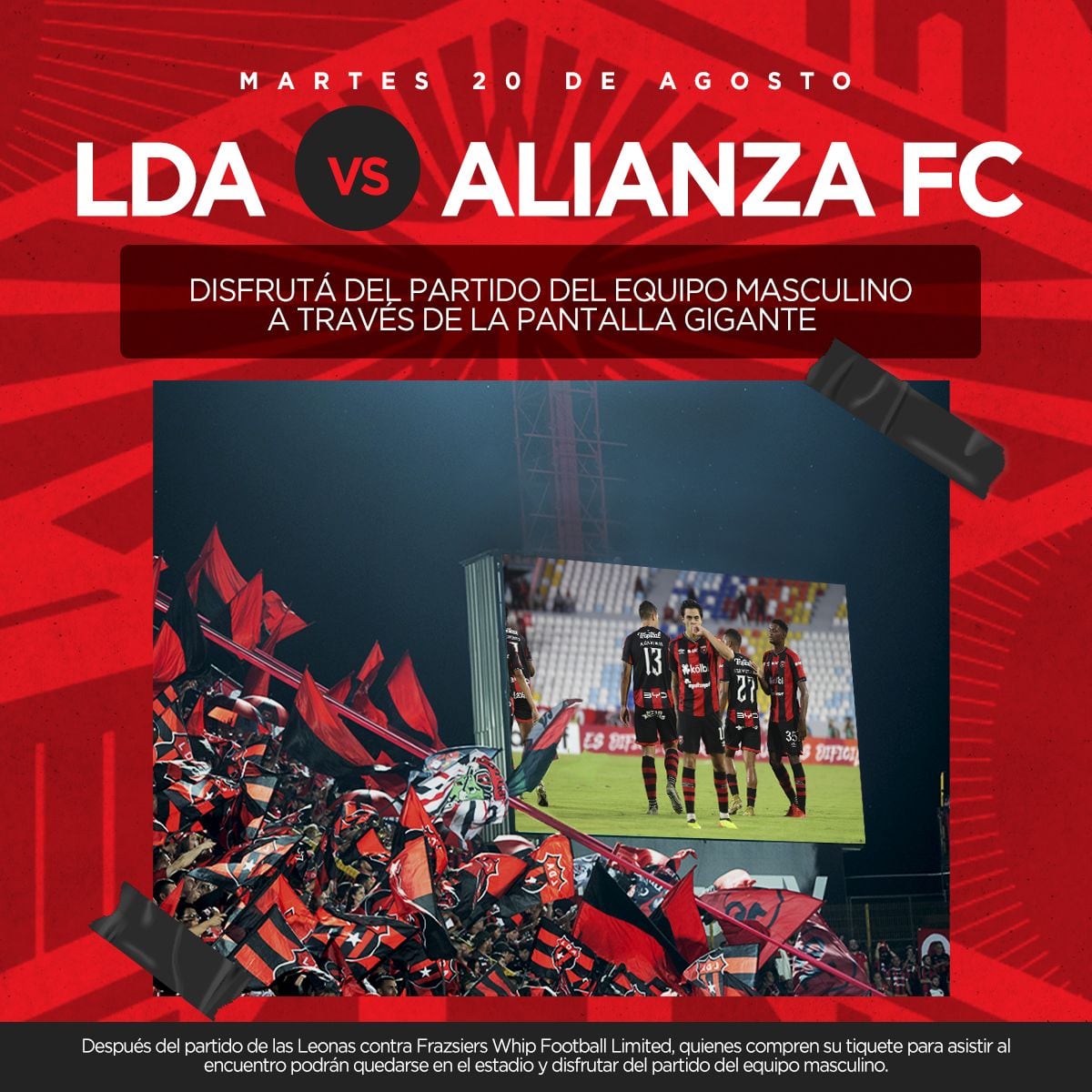 Esta es la iniciativa promovida por Liga Deportiva Alajuelense para la doble jornada de este 20 de agosto en Concacaf.