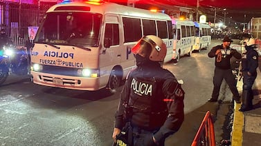 Vea la insólita forma en que Saprissa debió salir por seguridad del estadio Alejandro Morera Soto