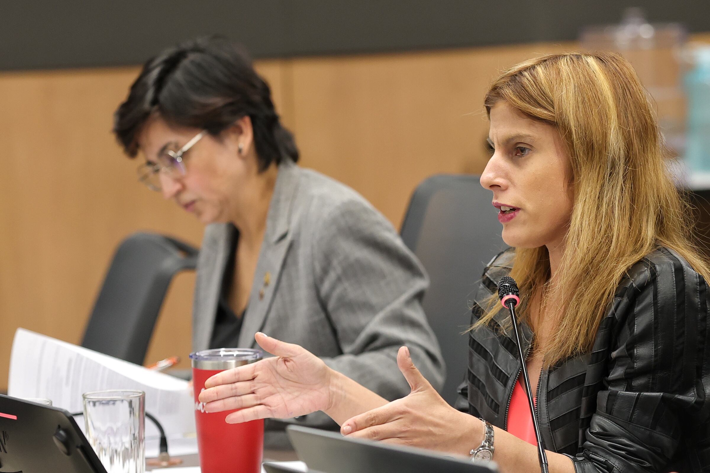 05/09/2025/ Comisión especial sobre levantamiento de la inmunidad de Rodrigo Chaves donde participaron los diputados Andrea Álvarez, Rocio Alfaro y Daniel Vargas / foto John Durán