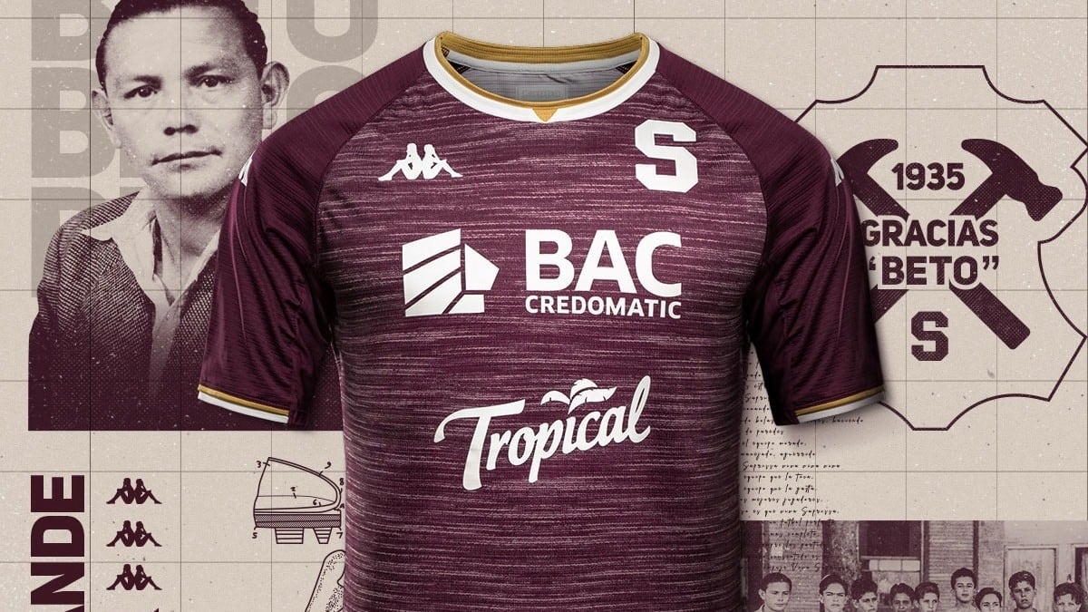 Tercer uniforme del Deportivo Saprissa. Prensa Saprissa.