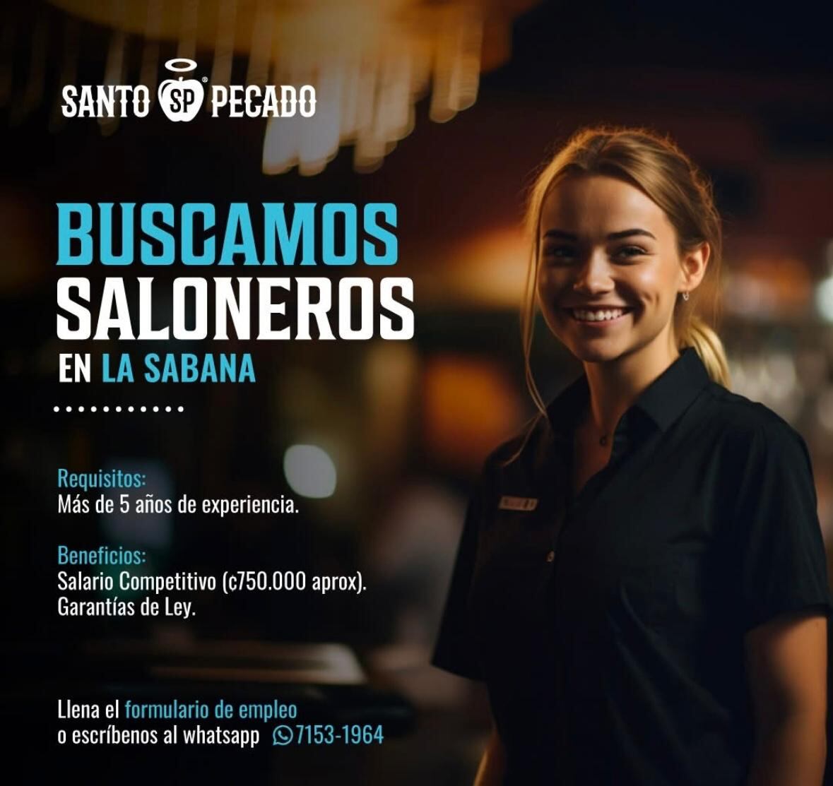Santo Pecado empleo.