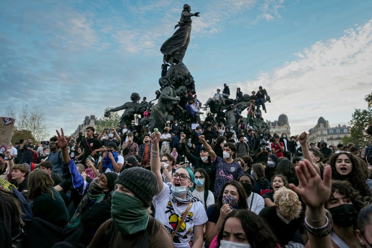 Manifestaciones masivas en Francia por parte de estudiantes.
