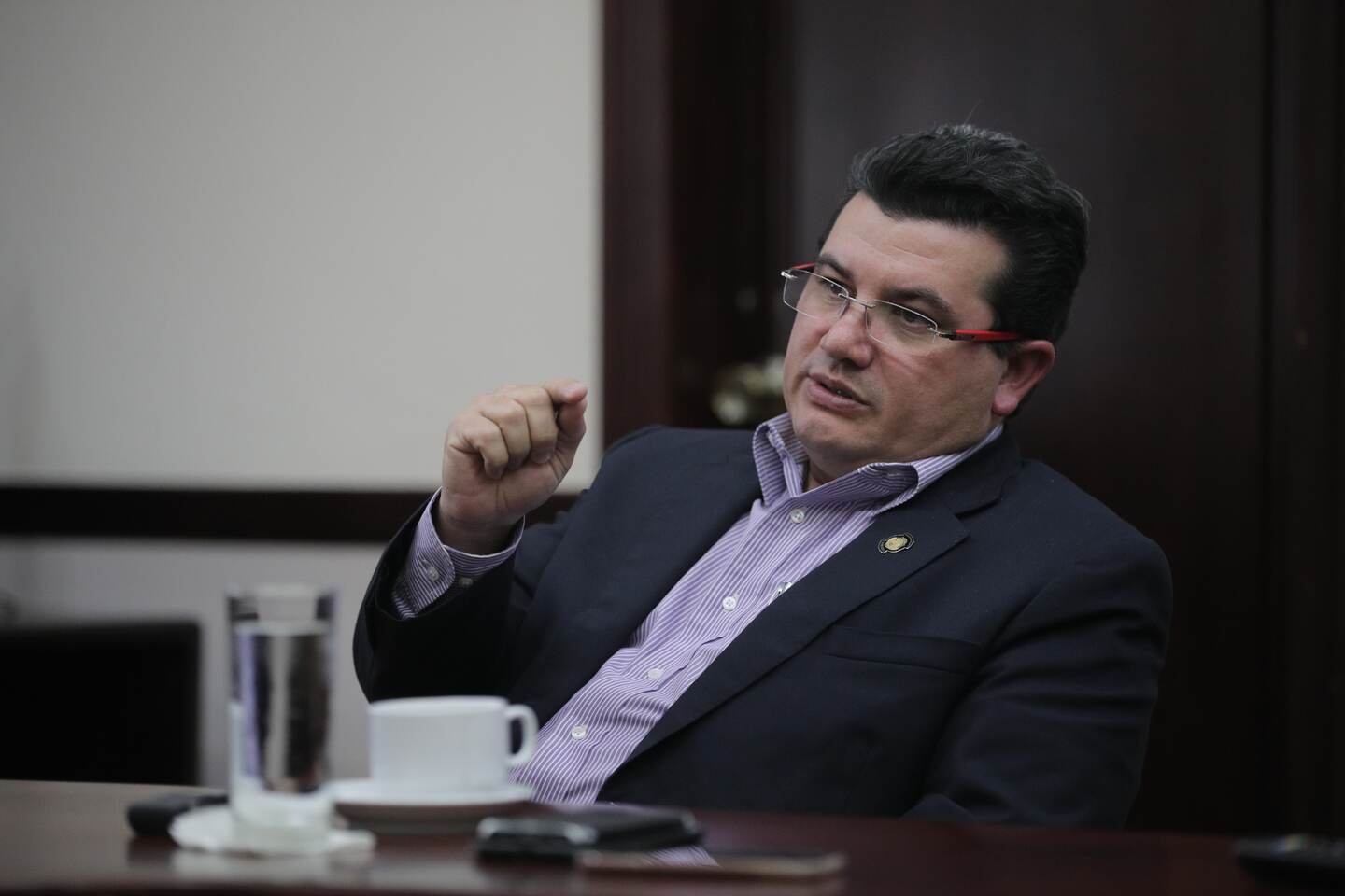 4/10/2017. Zapote, Casa Presidencial. Entrevista con el Ministro de la Presidencia Sergio Alfaro. foto jeffrey zamora