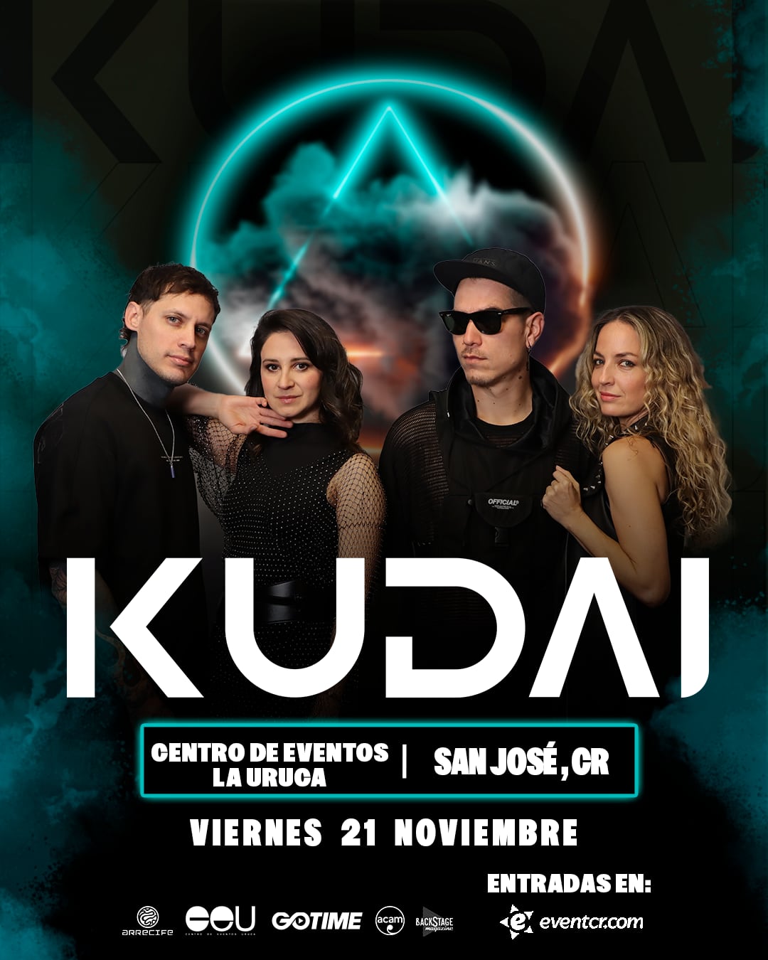 El 'Revive Tour' de Kudai reúne a los cinco integrantes que pasaron por la agrupación en sus diferentes etapas.