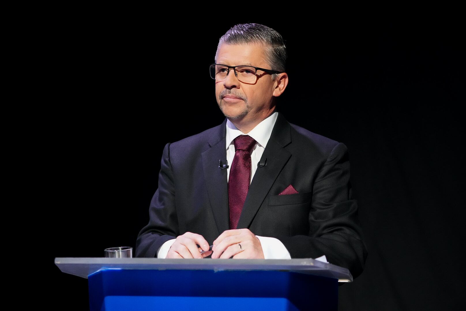 04/04/2025. Debate del PLN en Teletica, Sabana, San José. Fotografía: Lilly Arce.