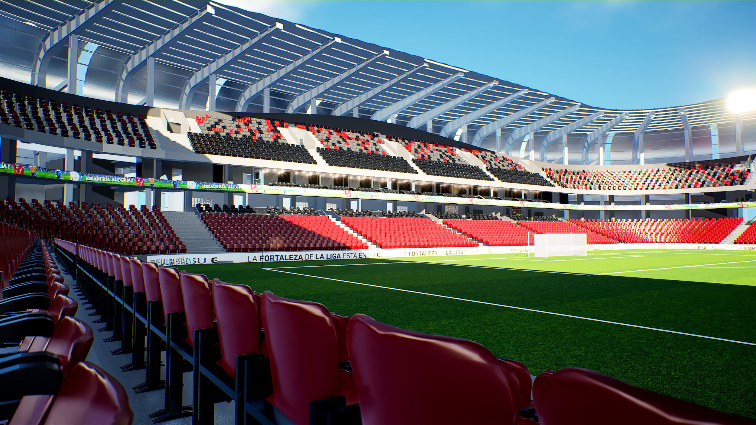 Así lucirá el nuevo estadio de la Liga Deportiva Alajuelense. Prensa LDA.