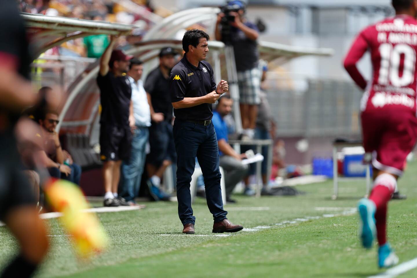 03/09/2017, San José, Estadio Ricardo Saprissa, partido de la jornada 7 del torneo de apertura 2017 entre el Deportivo Saprissa y el Municipal Grecia. En la fotografía Vladimir Quesada. Fotografía José Cordero