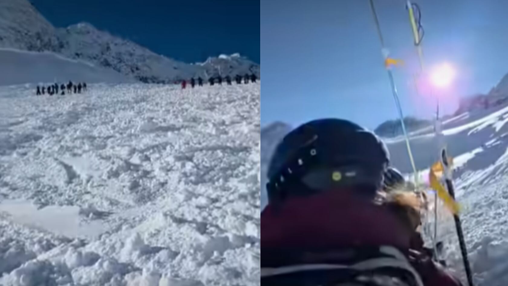 Una avalancha en Stubai, Austria, dejó al menos tres personas soterradas. Equipos trabajan contrarreloj para rescatar a los desaparecidos.