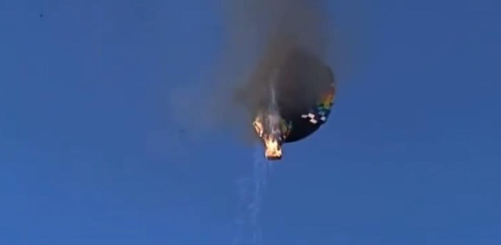 Ocho personas murieron este sábado por el incendio y la caída de un globo aerostático en Brasil