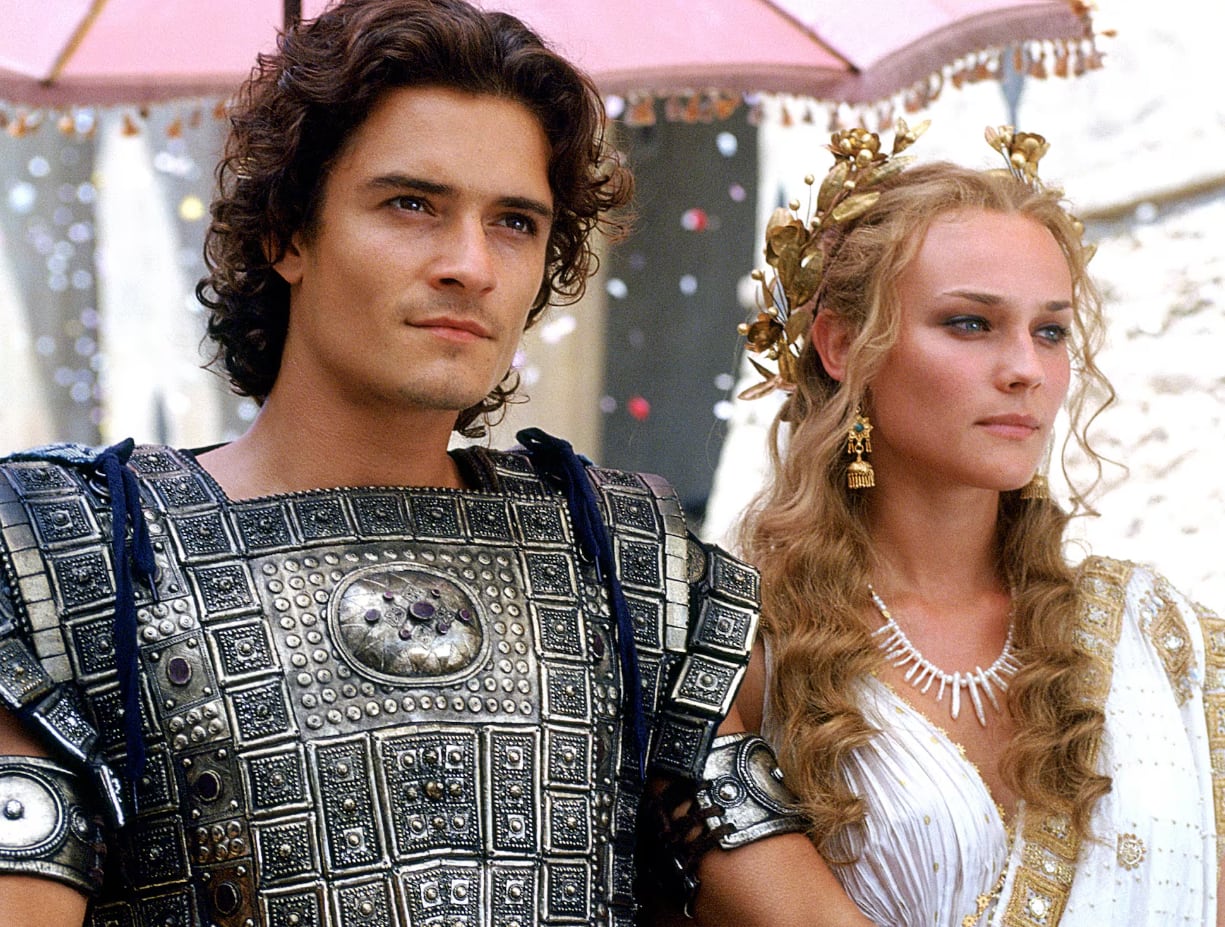 Orlando Bloom y Diane Kruger fueron protagonistas en 'Troya' (2004).