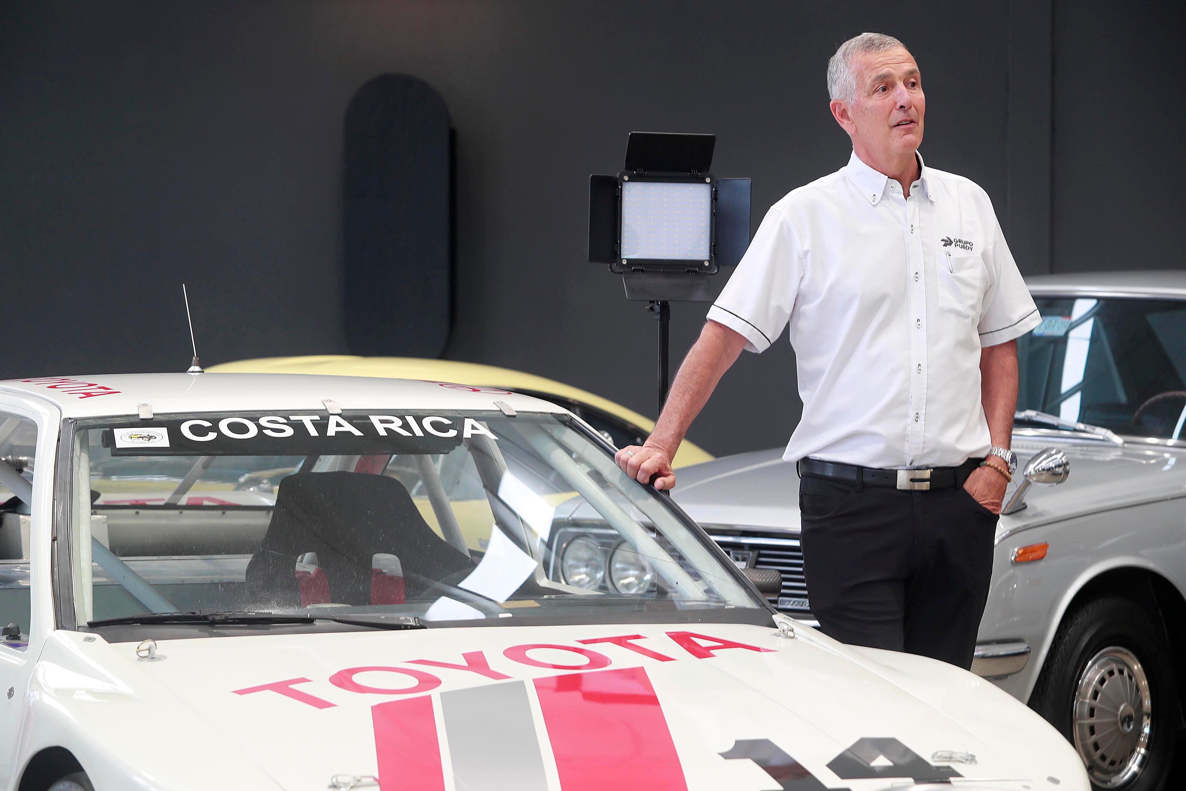 21/11/2023 Escazú. Javier Quirós, presidente de Purdy Motor, habla de su participación como piloto y las experiencias en las 3 Horas de Costa Rica y en el Daytona International Speedway a bordo del Toyota Supra GT4.