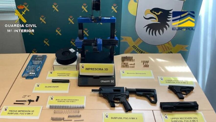 La Europol desdel el 2022 ha advertido de la amenaza de este tipo de elaboración de armas.