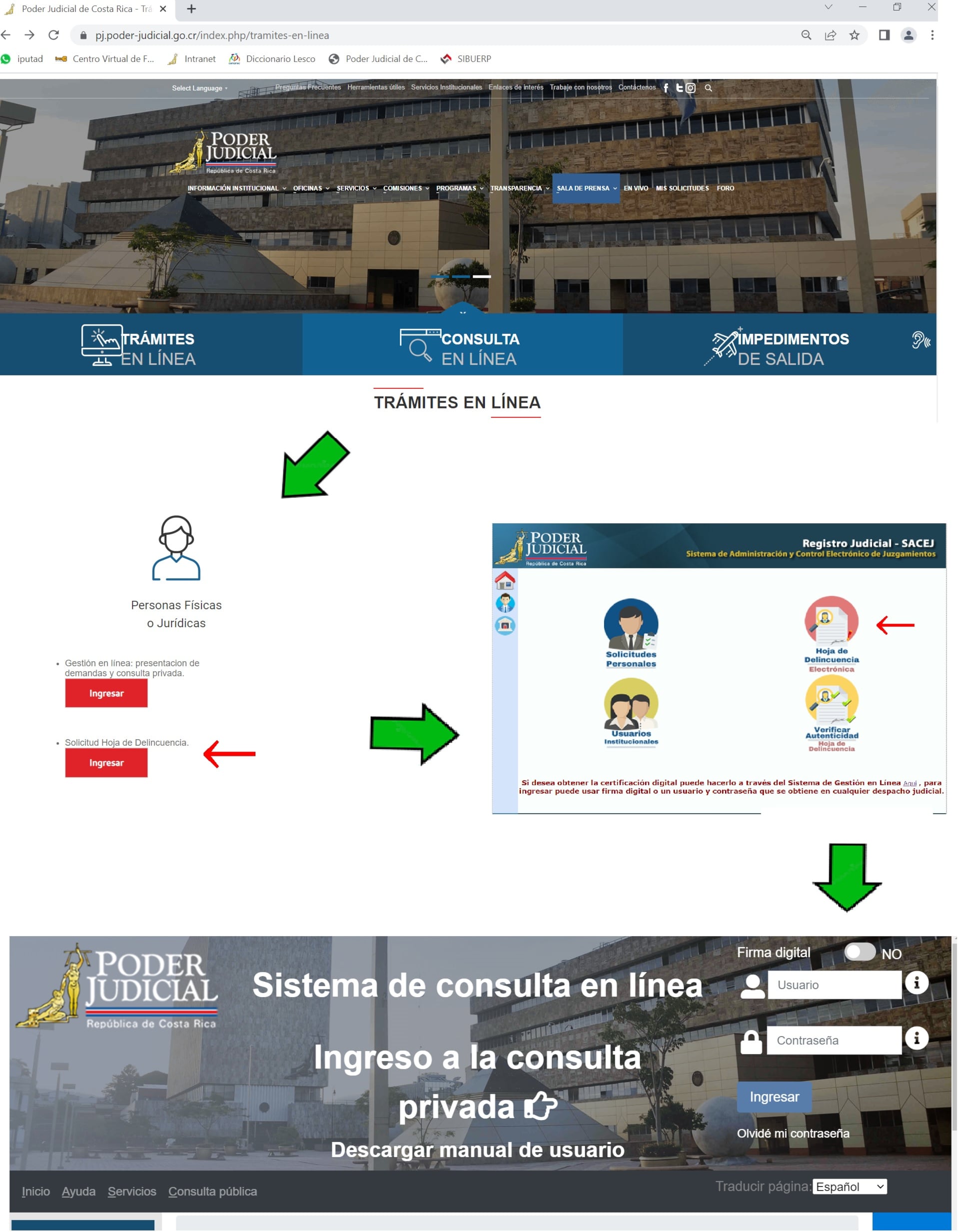 La hoja de delincuencia puede solicitarse en línea o por app. El documento se envía en PDF con firma digital y notificación por SMS o correo.