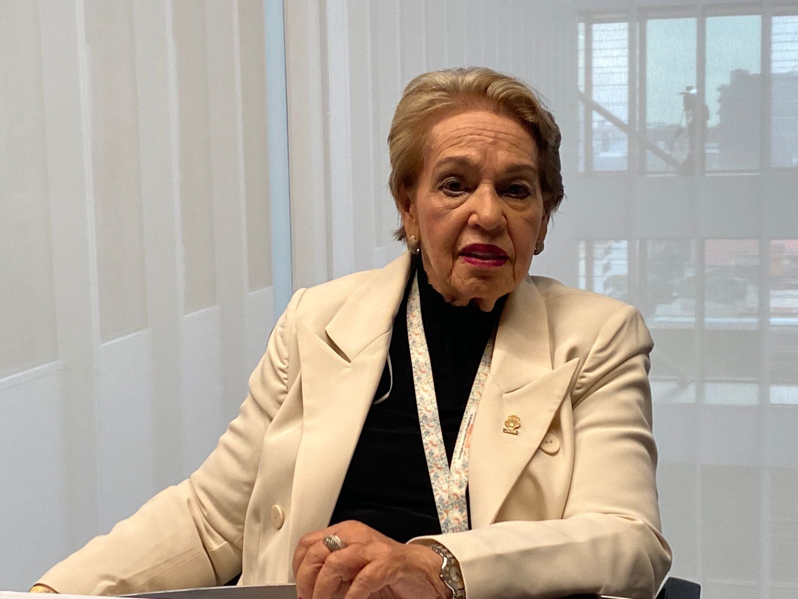 Gloria Navas decidió que no renunciará a la curul.