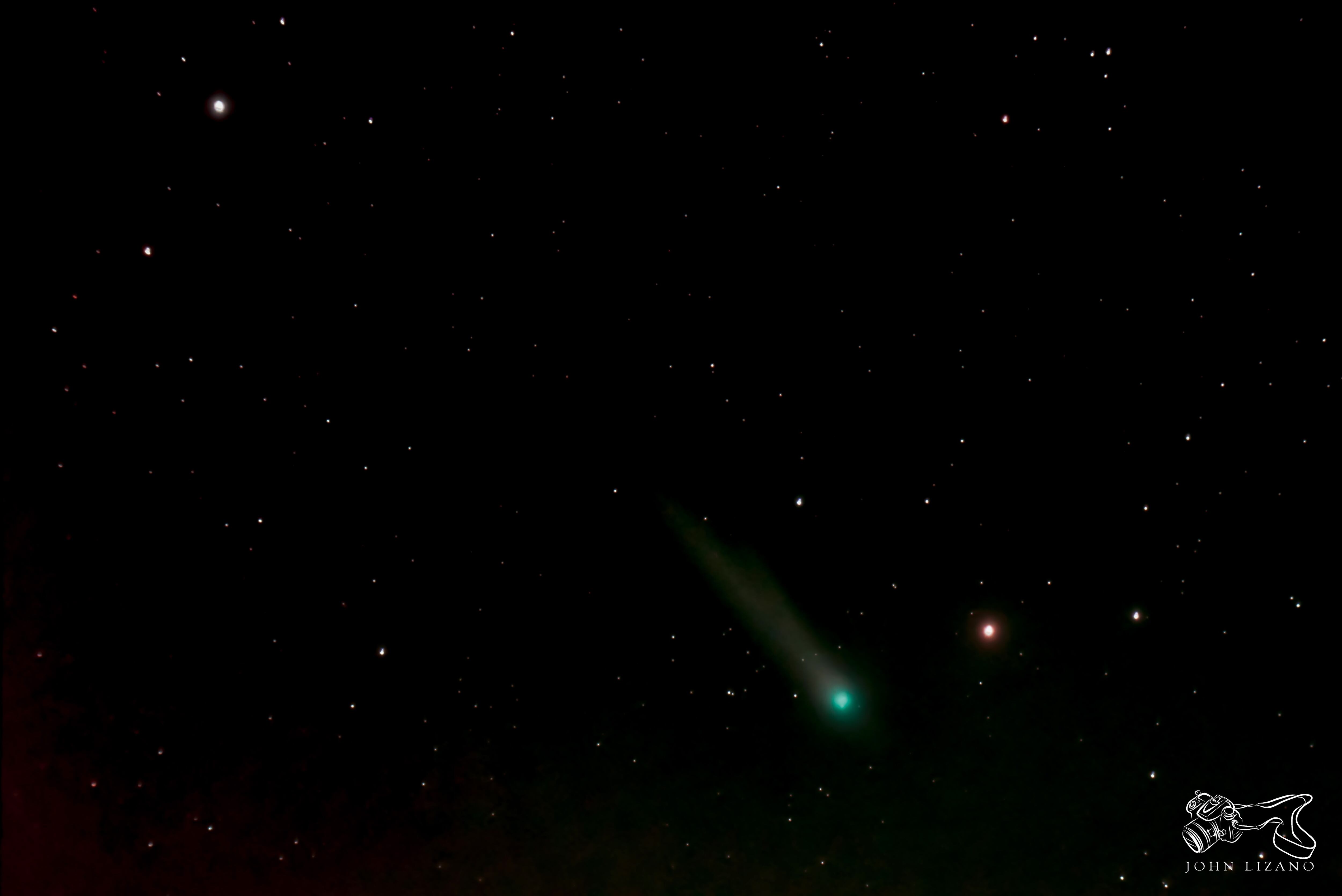 Imágenes del cometa Lemmon (C/2025 A6) captadas por el astrofotógrafo costarricense John Lizano entre las madrugadas del 6 y 15 de octubre anteriores desde Grecia (Alajuela). Fotografía: