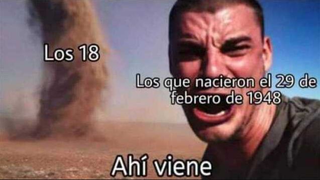 No escasean los memes para quienes han nacido un 29 de febrero. Foto: Twitter