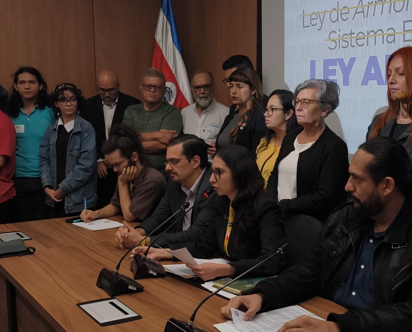Conferencia sistema eléctrico Frente Amplio