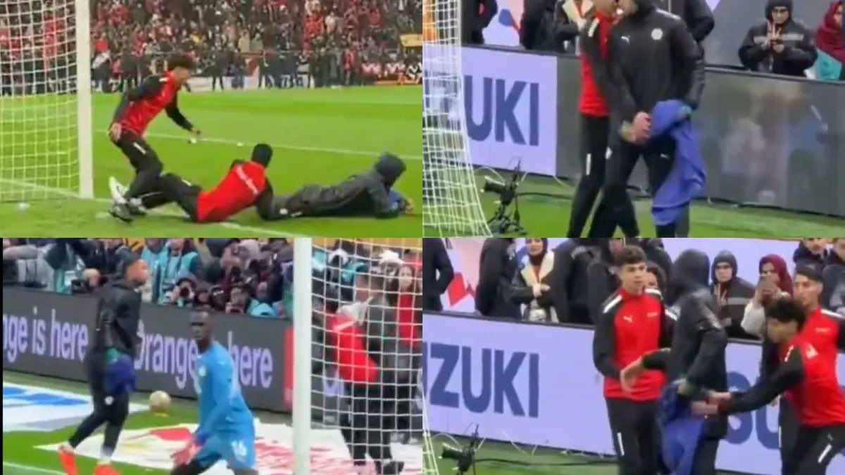 En redes sociales como X, Instagram o Facebook se viralizaron imágenes y videos de los enfrentamientos en la final de la Copa Africana.