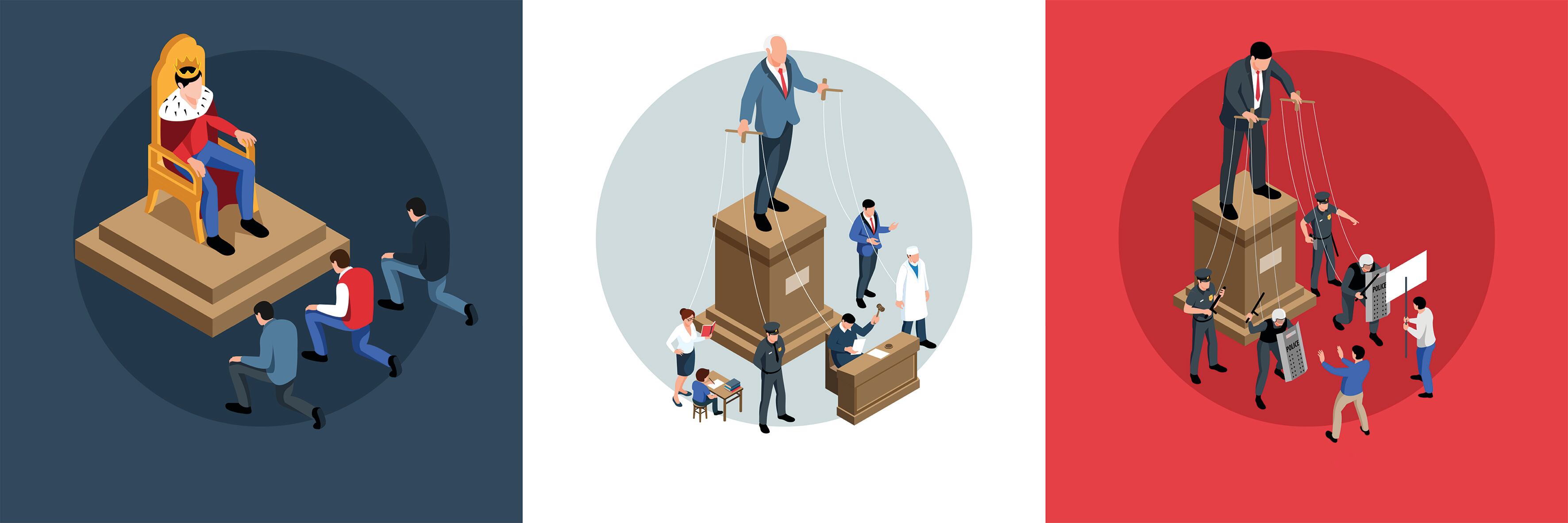 Dictadores. Autoritarismo. Gobernantes dictatoriales