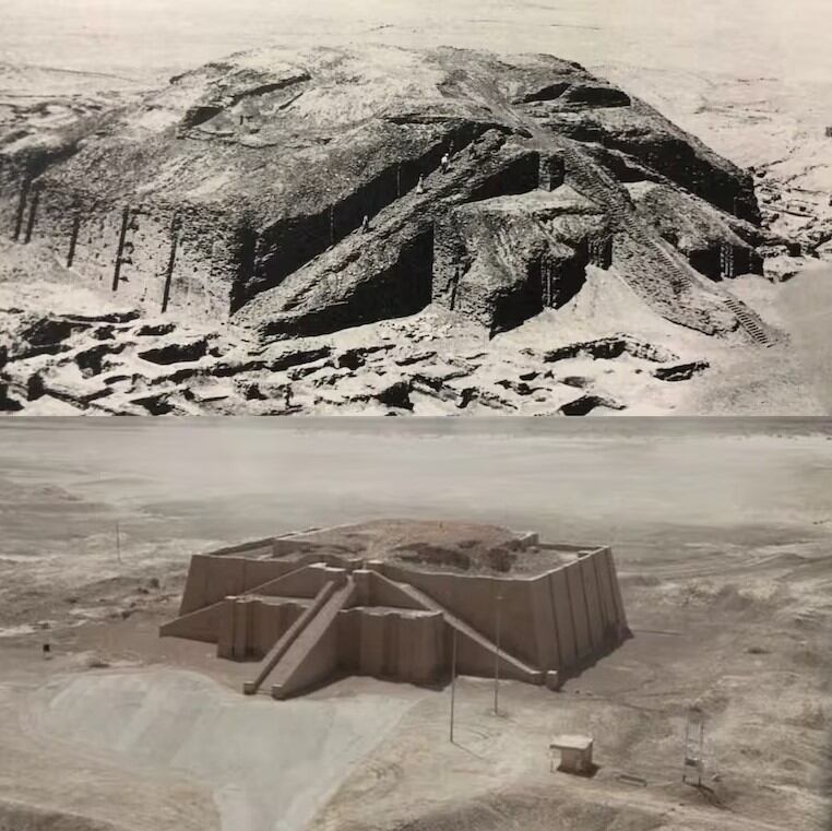 El Gran Zigurat de Ur, un monumento mesopotámico de más de 4.000 años, fue restaurado en 1980 y es Patrimonio de la Humanidad.