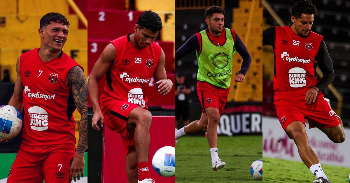 Anthony Hernández, Deylan Aguilar, Guillermo Villalobos y Rónald Matarrita podrían ver acción este miércoles en el partido entre Liga Deportiva Alajuelense y Antigua.