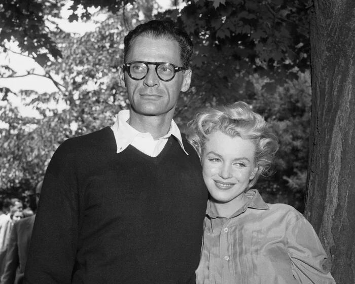 Arthur Miller y Marilyn Monroe durante su matrimonio.