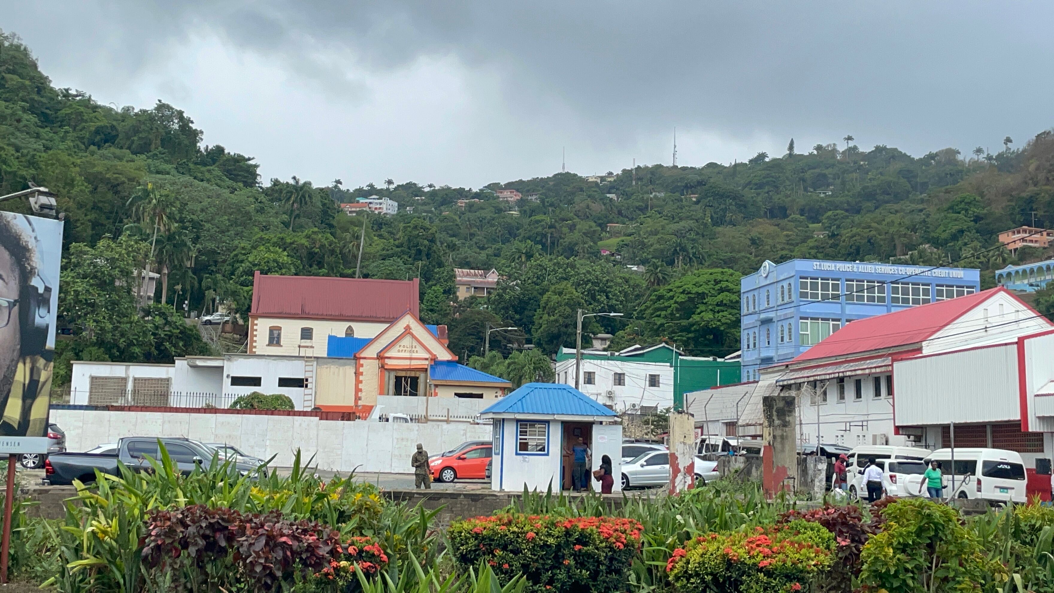 Imagen de Castries, capital de Santa Lucía.