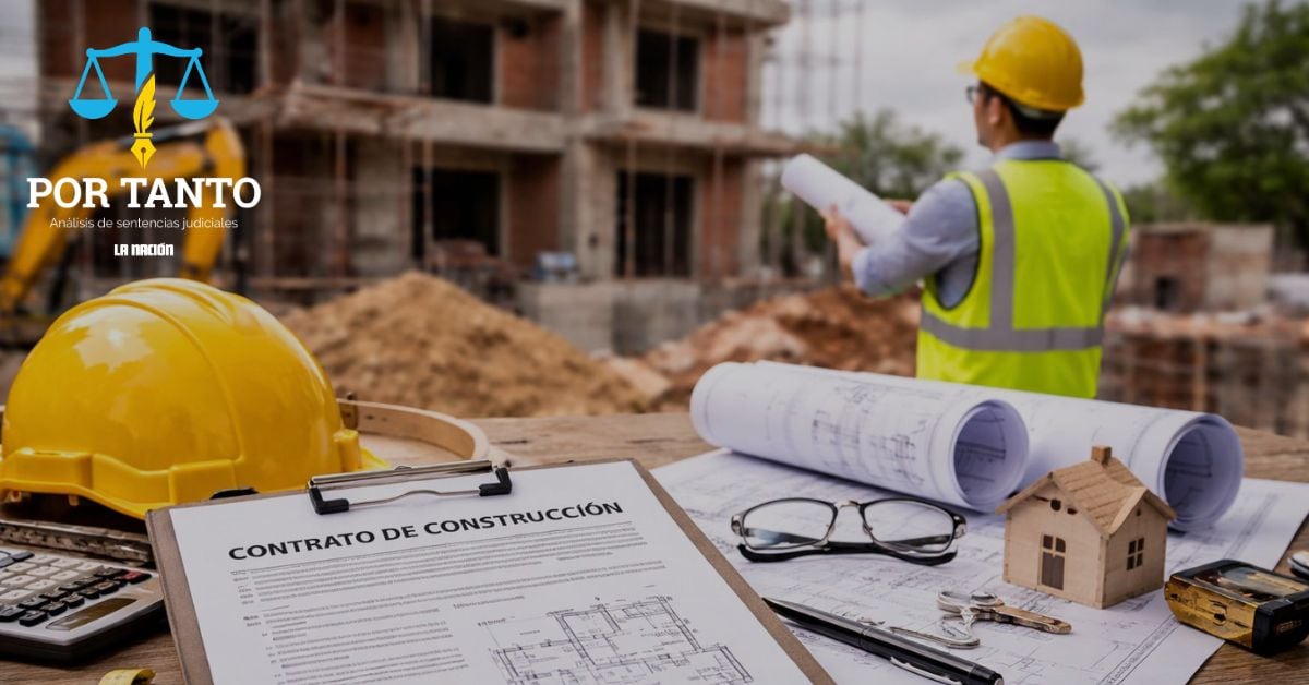 en la imagen una construcción y papeles en una mesa