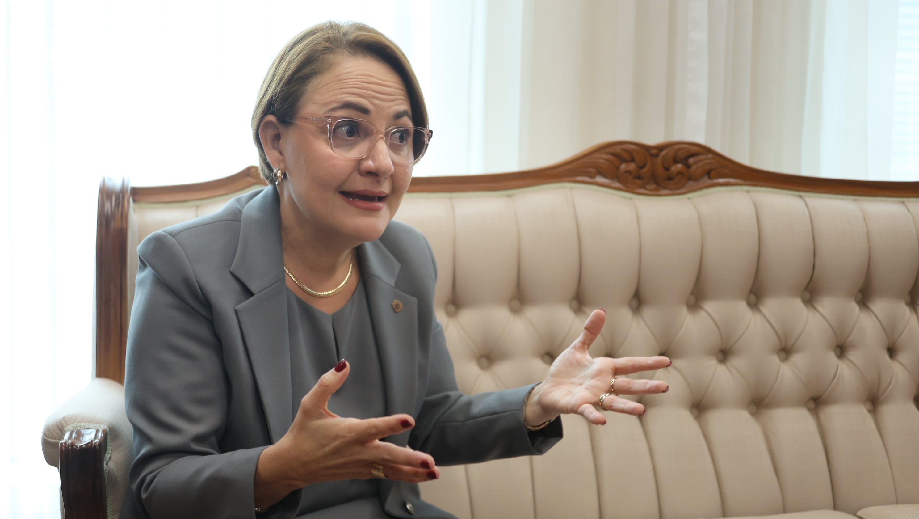 Fotos entrevista de Patricia Vargas nueva presidente de La Corte Suprema de Justicia / Foto John Durán
