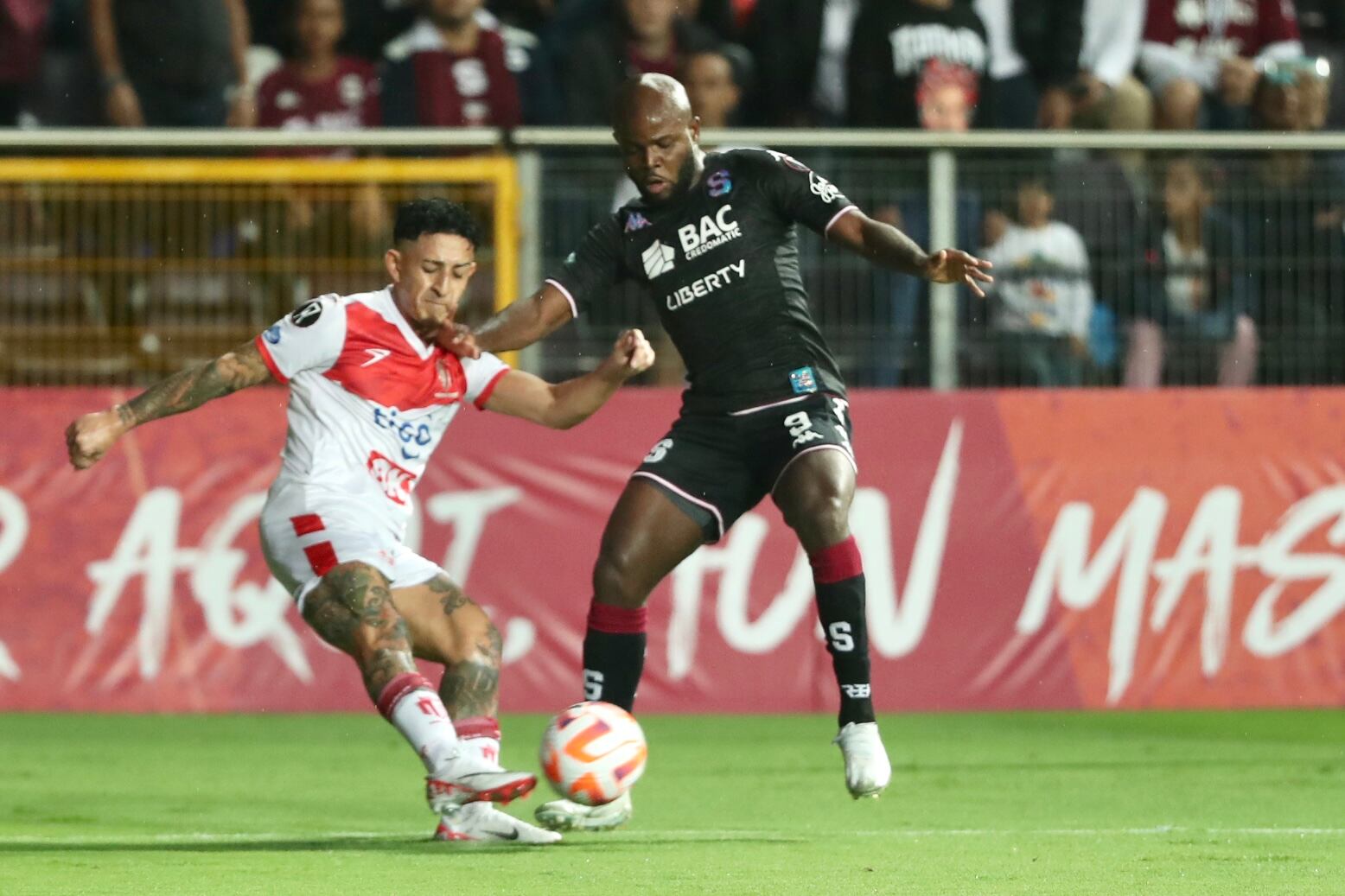 04/10/2023, San José, Tibas, Estadio Ricardo Saprissa, partido de vuelta de los cuartos de la Copa Centroamericana de fútbol entre el Deportivo Saprissa y el Real Estelí.