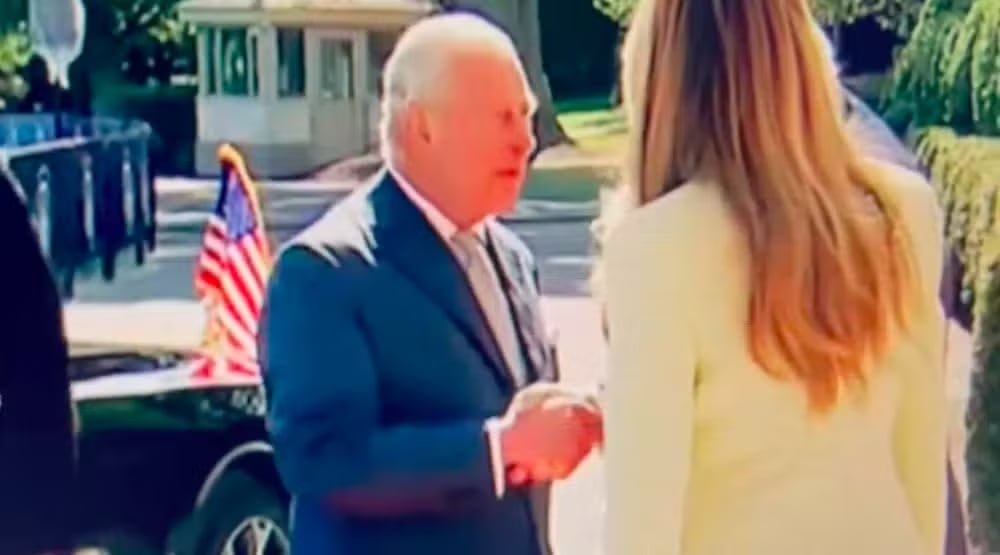 Carlos III y Donald Trump