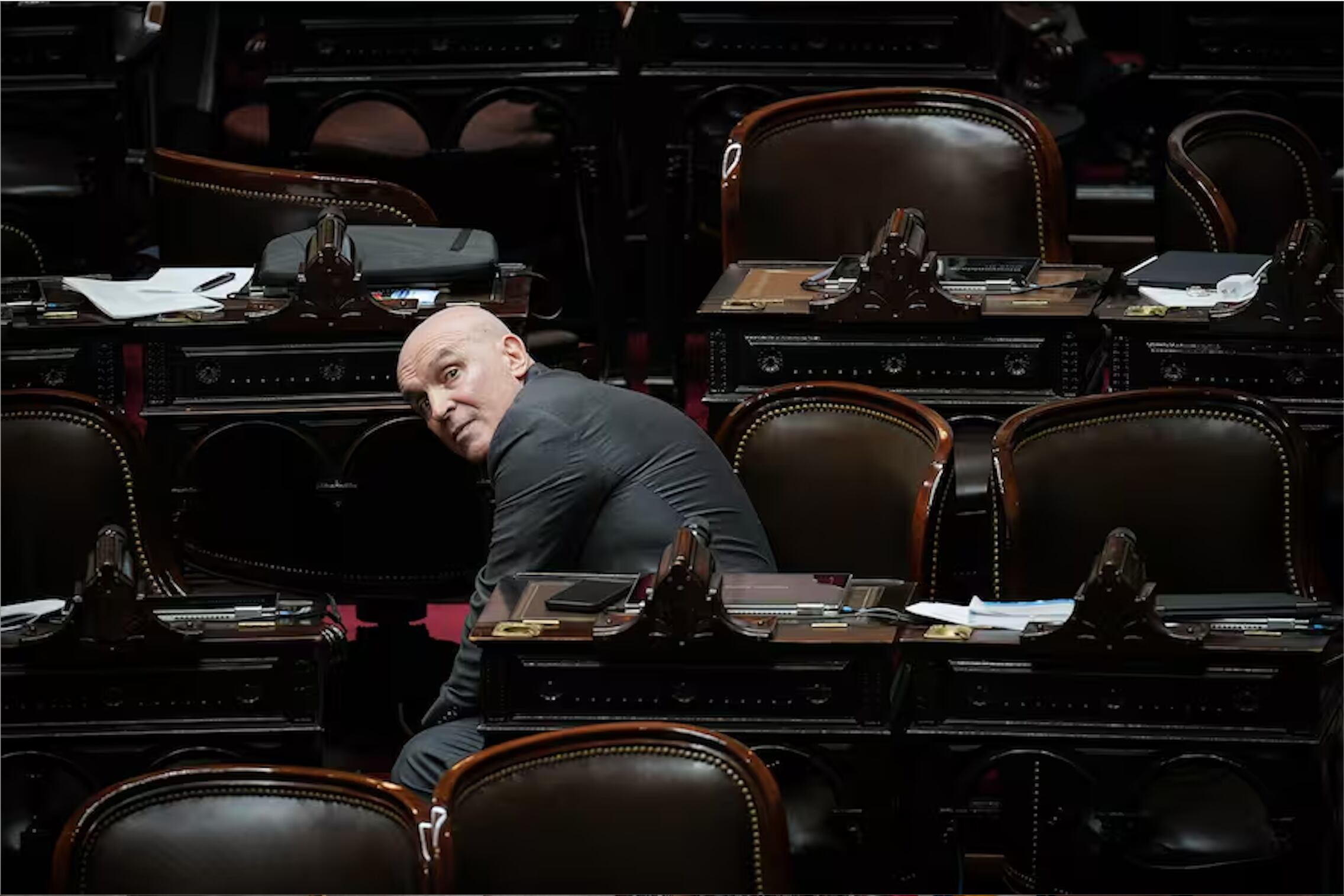 José Luis Espert en el recinto de Diputados.