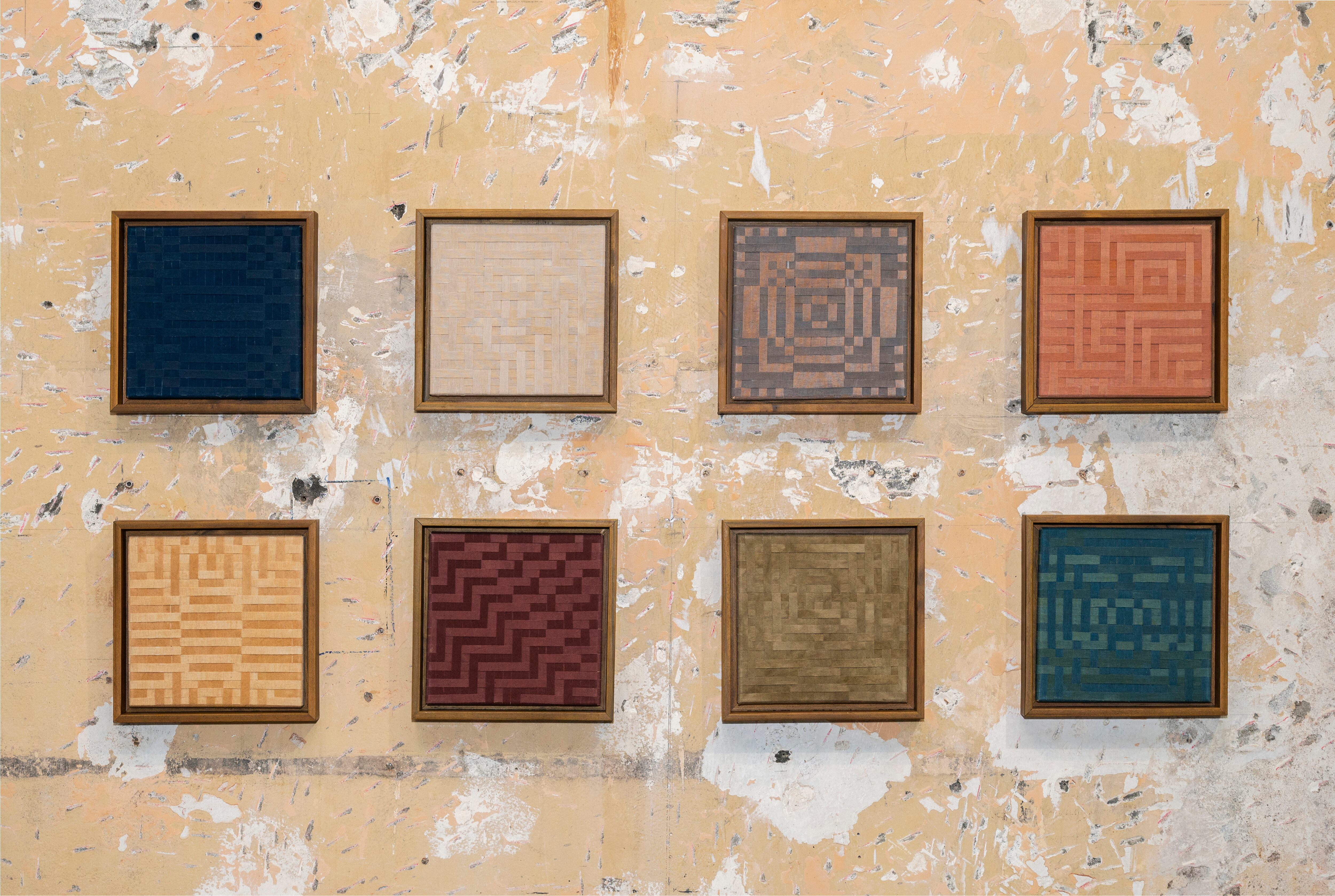 La exposición 'Más allá del Índigo' está compuesta por 25 obras de arte textil