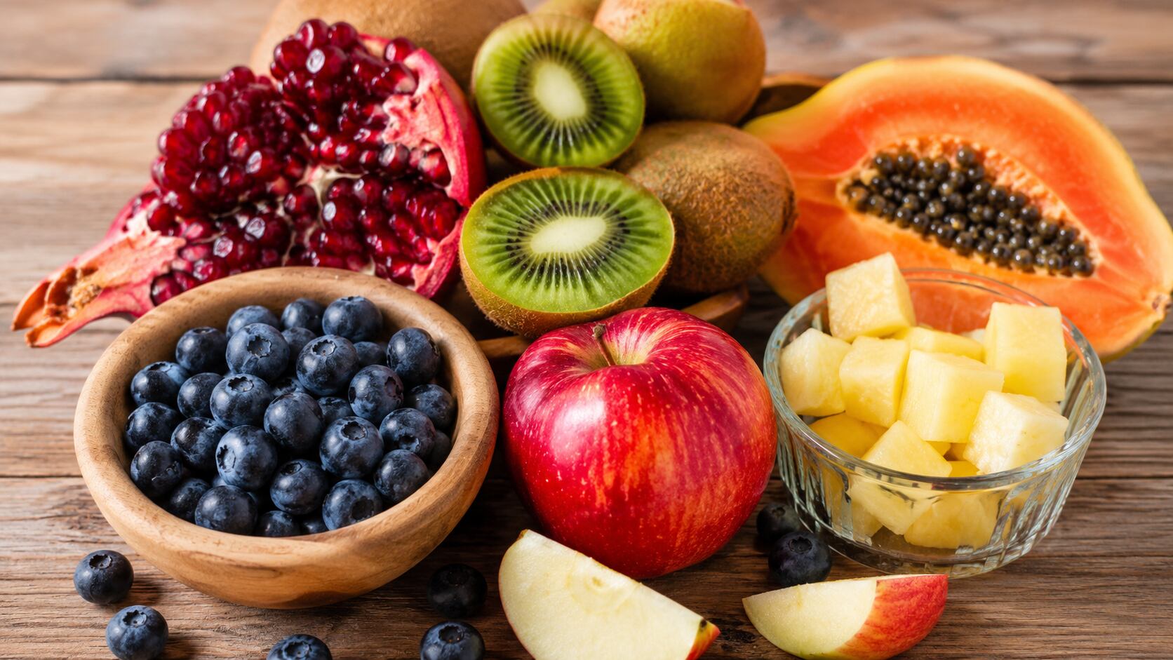 La evidencia científica destaca cinco frutas por su aporte de fibra, antioxidantes y compuestos que ayudan a mantener una microbiota intestinal saludable.