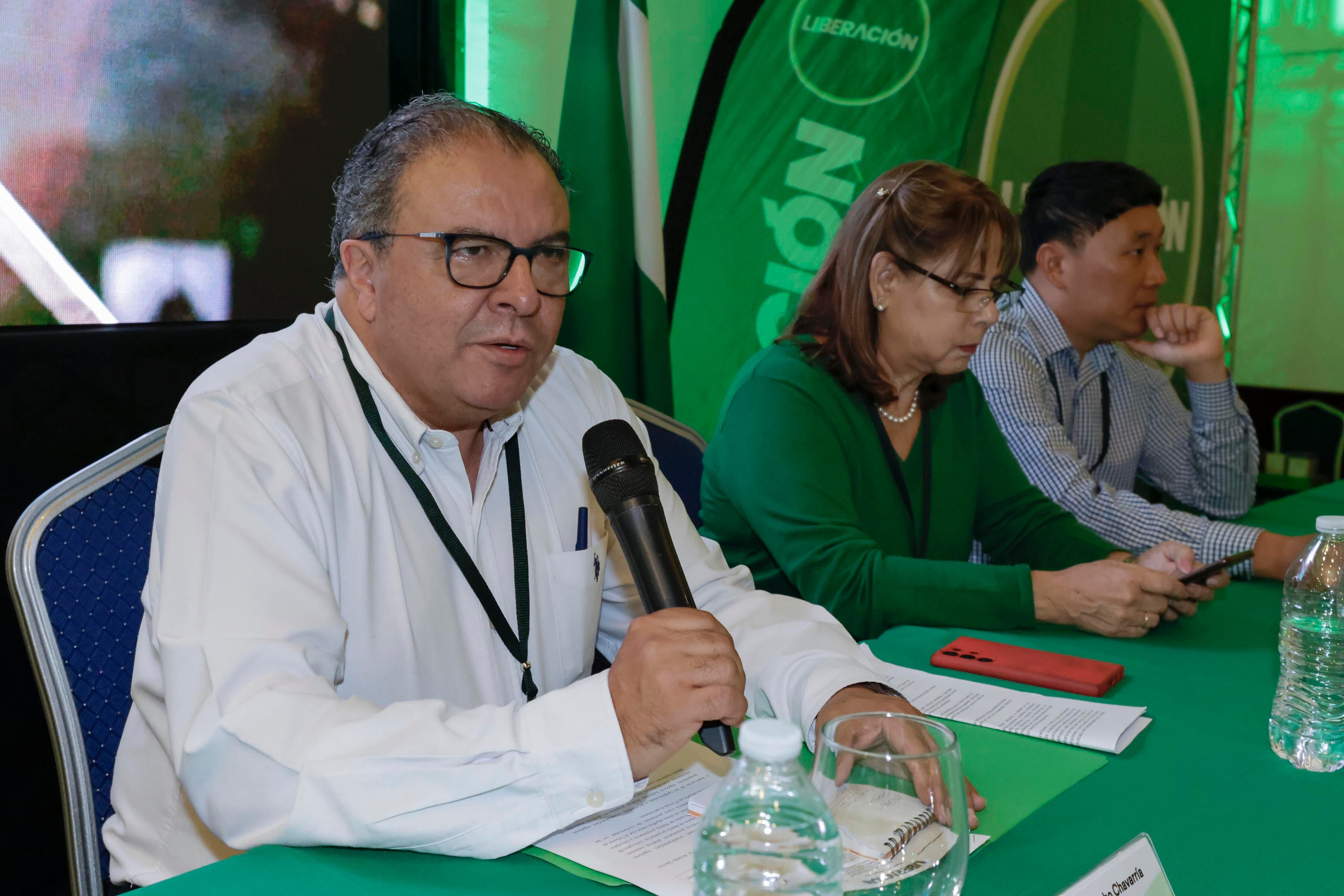 02/09/2023. Hotel Double Tree by Hilton, Belén. Hora: 09:00 a.m. El Partido Liberación Nacional (PLN) celebra este sábado su Asamblea Nacional en el Hotel Double Tree by Hilton en Belén, Heredia. En la foto, el candidato a alcalde por Alajuela, Humberto Soto. Fotos: Mayela López