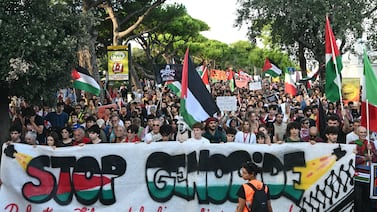 Miles de personas manifiestan por Gaza al margen de Festival de Cine de Venecia