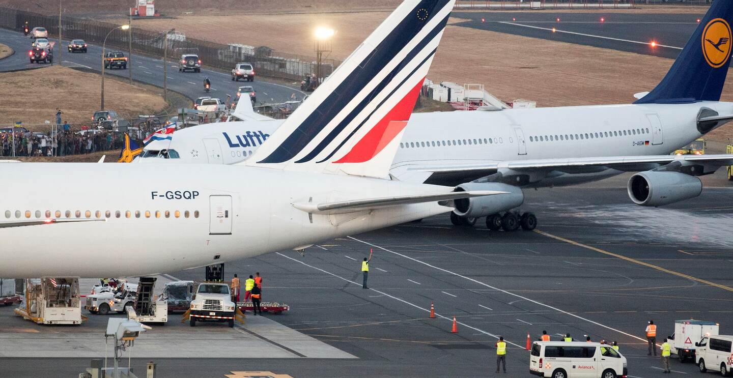 Aerolíneas europeas arriban al Aeropuerto Internacional Juan Santamaría.