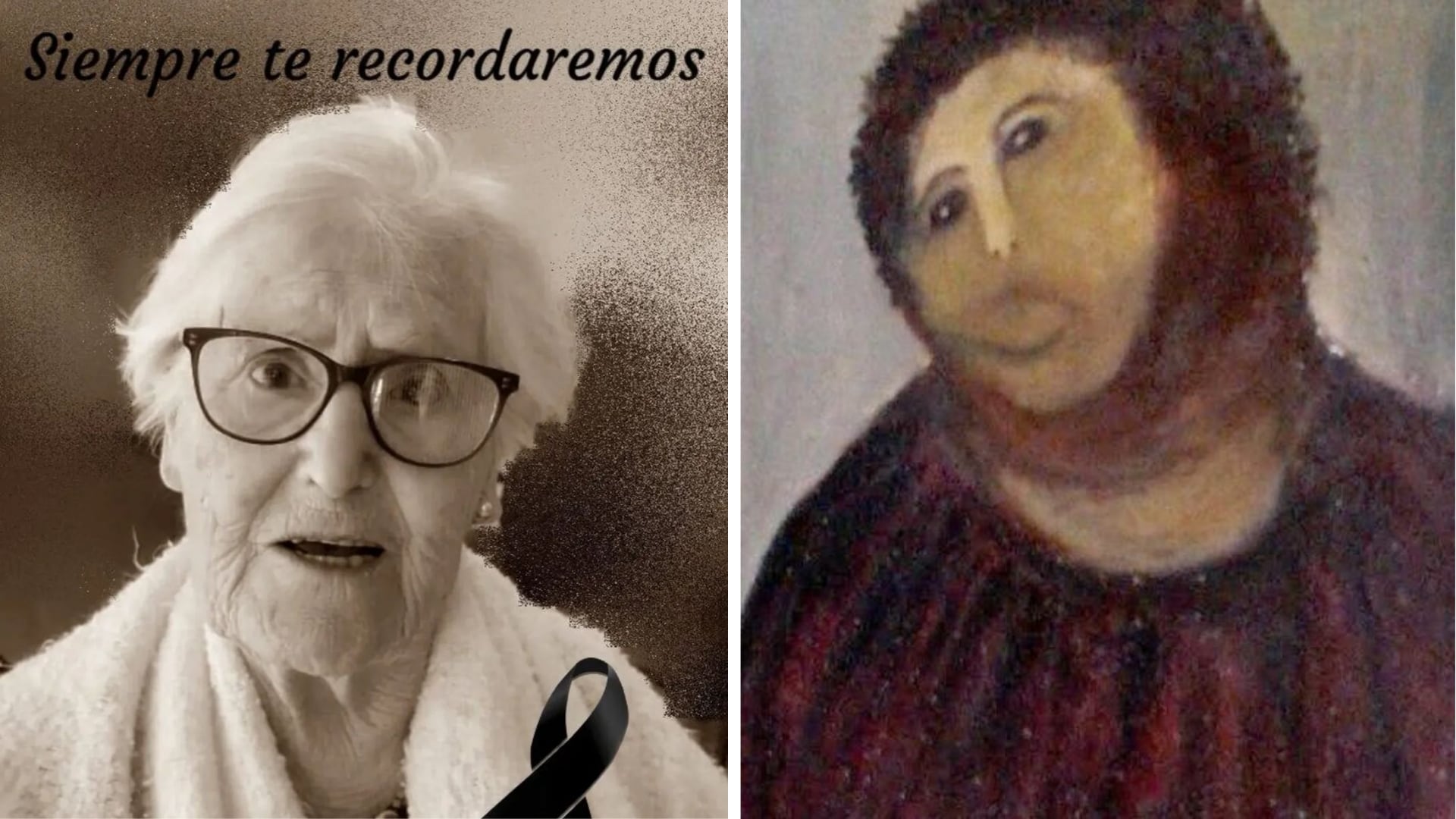Cecilia Giménez, la restauradora del Ecce Homo, falleció este lunes a los 94 años.