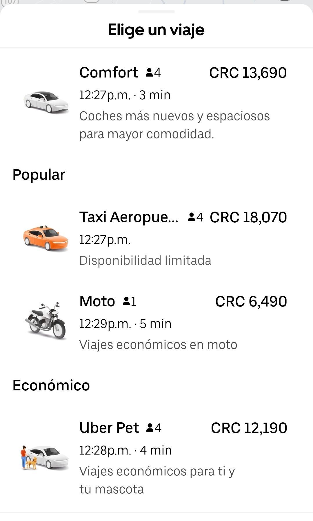 Uber aeropuerto
