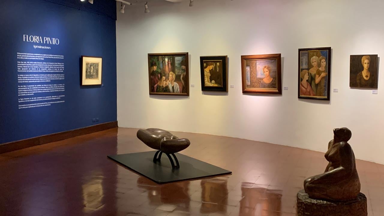 Vista de la exposición 'Aproximaciones', repaso de la obra de Floria Pinto en el Museo de Arte Costarricense.