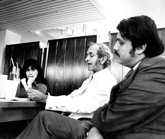 Sergio Ramírez con Marta Traba y Fernando de Szyslo en San José, Costa Rica (1971).