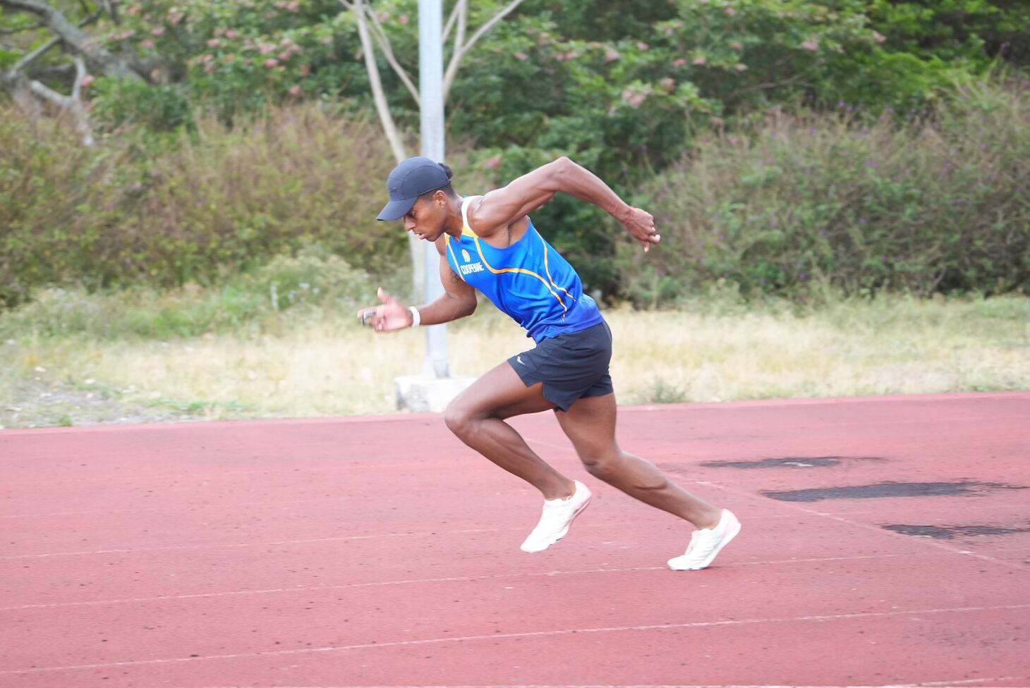 27/03/2025. Entrenamiento de Gerald Drummond. Pista Rafael Ángel Pérez, Hatillo. Fotografía: Lilly Arce
