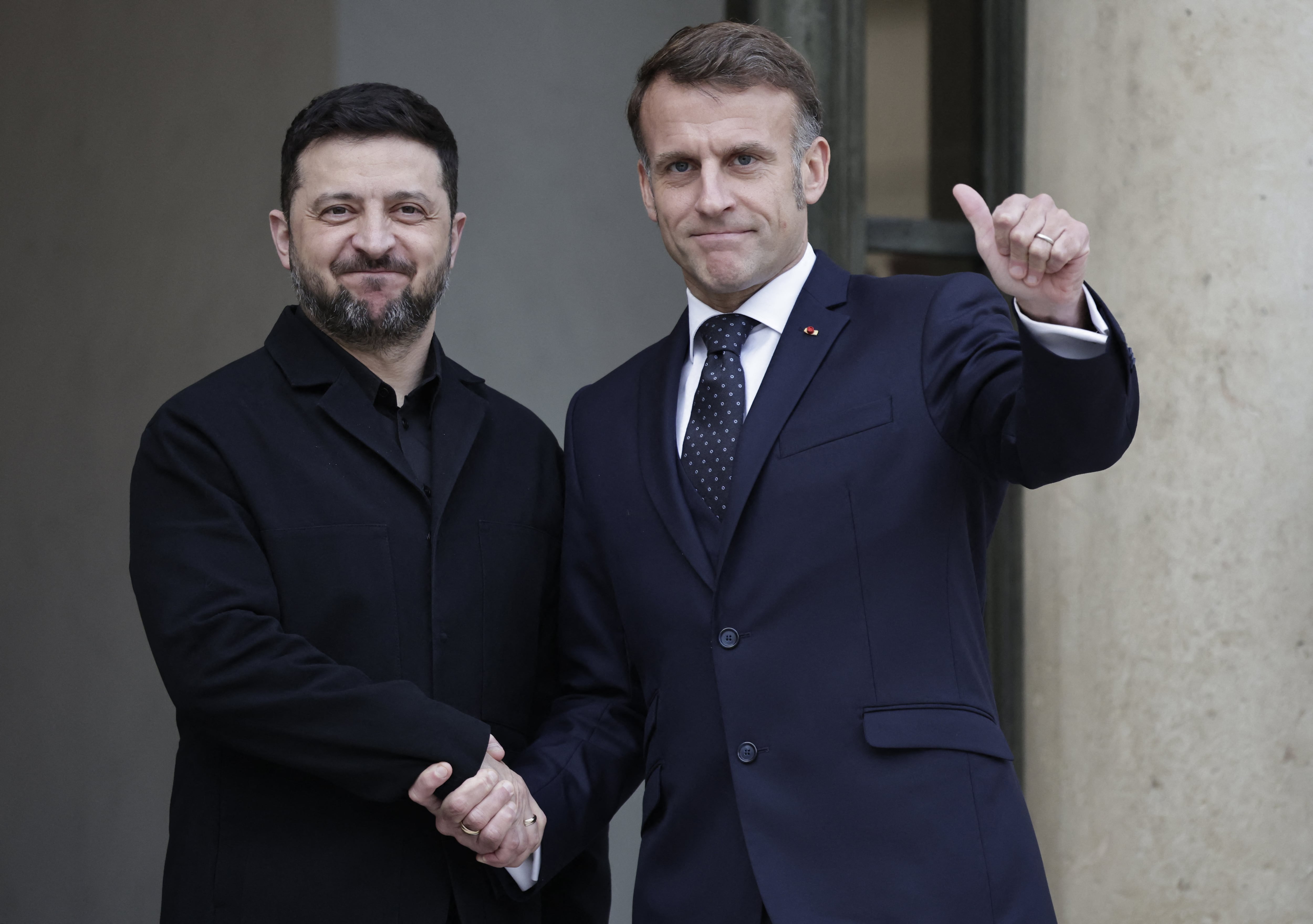 Zelensky y Macron