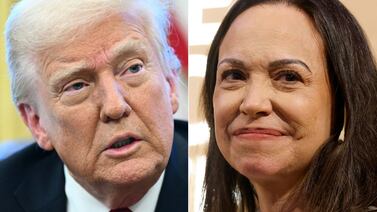 Trump se reúne con María Corina Machado mientras se acerca a gobierno de Delcy Rodríguez
