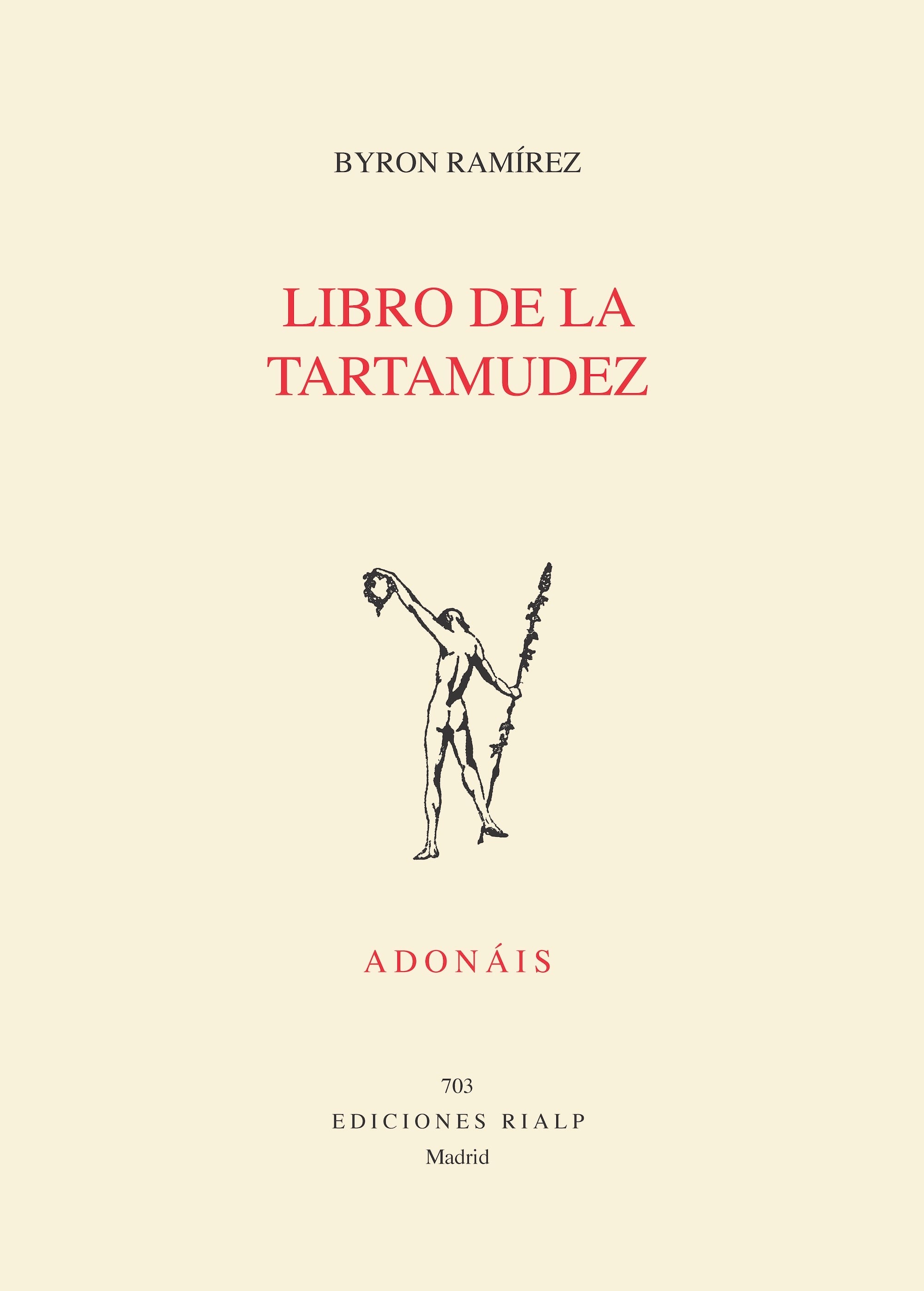 Portada de 'Libro de la tartamudez' del poeta costarricense Byron Ramírez.