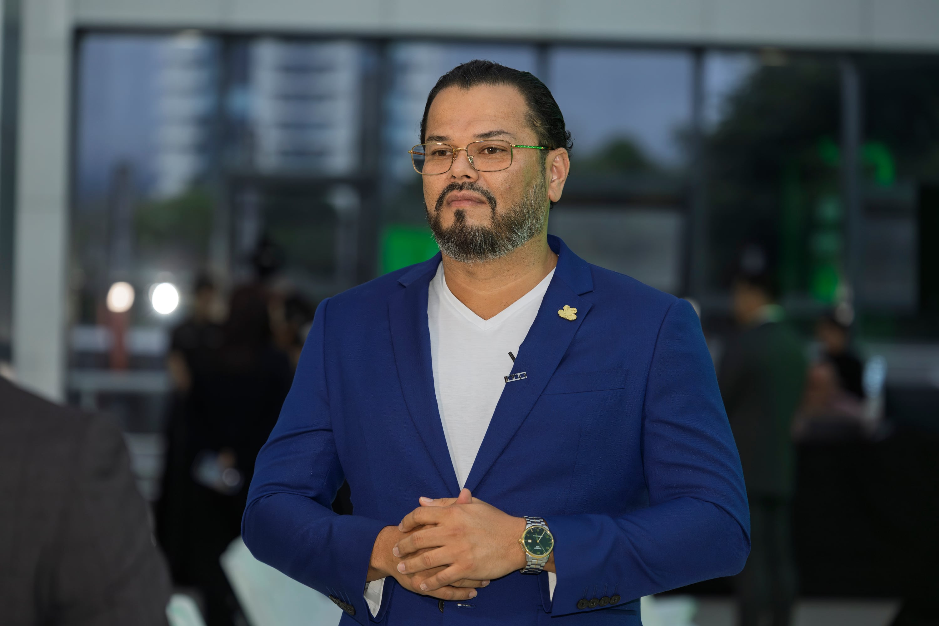 22/08/2025, San José, Estadio Nacional, presentación de la Red 5g de Kolbi, directivos y el presidente de Grupo ICE Marco Acuña, hacen la presentación de la esperada Red celular.