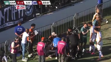 Violento bolazo deja inconsciente a una reportera gráfica en pleno partido en Brasil y el video se vuelve viral