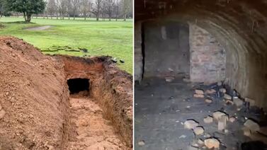 Descubren una bodega centenaria bajo un campo de golf en Inglaterra: vea el video