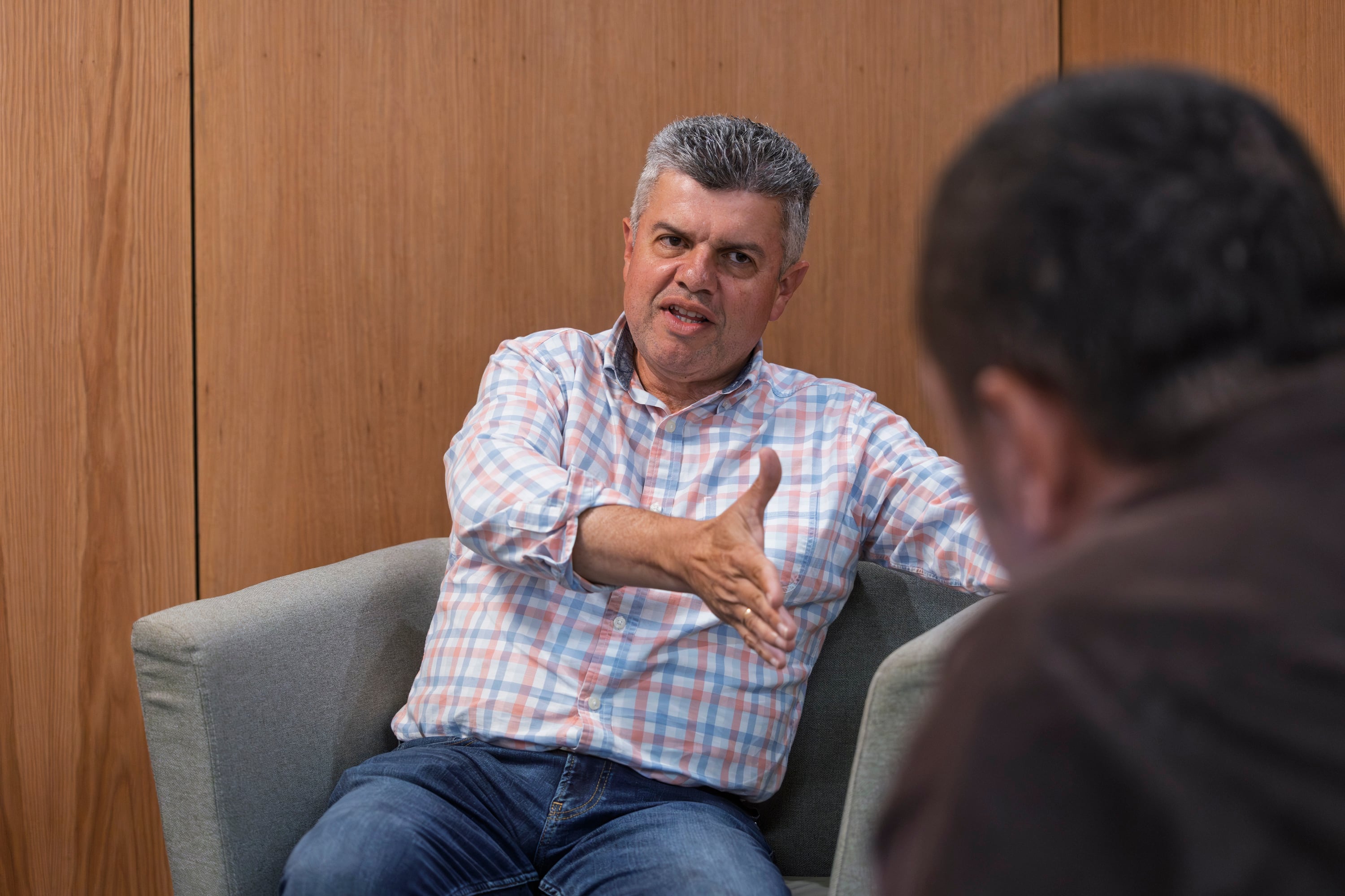 20/01/2026, San José, Asamblea Legislativa, entrevista con Alvaro Ramírez candidato a diputado del PLN por San José.